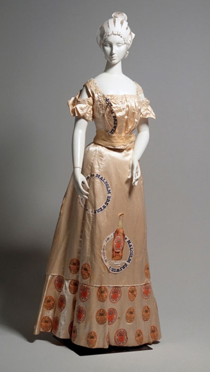 Image Gallery - Sarah Barnes’ evening dress sewn with paper images