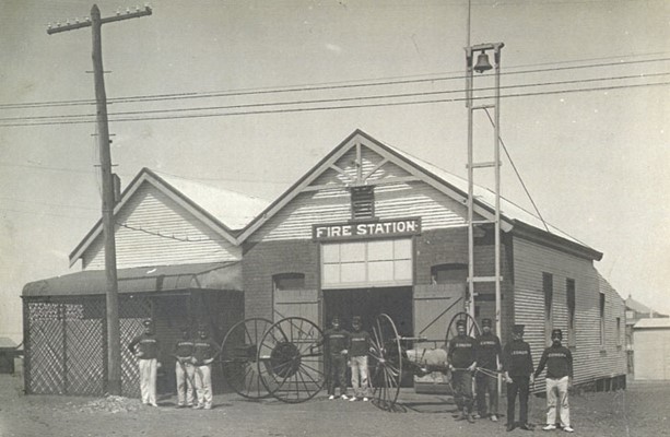The Leonora Fire Station and the Mechanics Institute Hall amalgamated into one building in c1911.