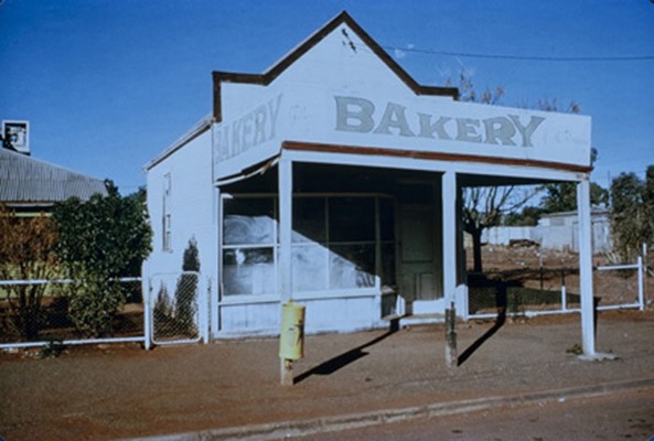 The Bakery sign was still up in 1979.