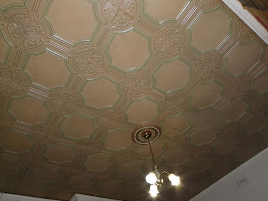 Birchley & Coates Store - The original coved ceiling featuring