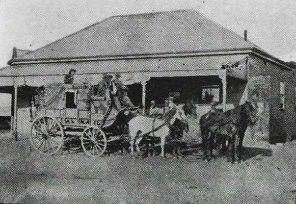 The hotel was the original arrival point for Cobb & Co coaches.