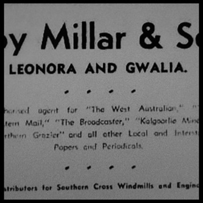 Reginald Millar and his father William Roy ran a newsagency and photography shop in Tower Street.