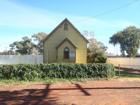 The former Presbyterian church was used as the Australian Inland Mission Church until a few years ago.