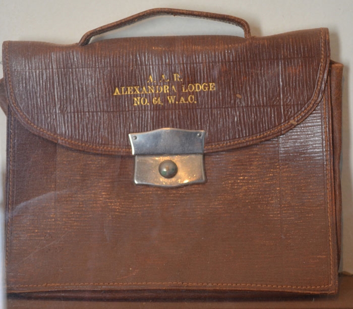 Image Gallery - Briefcase belonging to a past Alexandra Lodge 64 member.